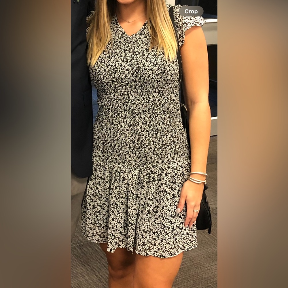 She + Sky Black and White Floral Dress